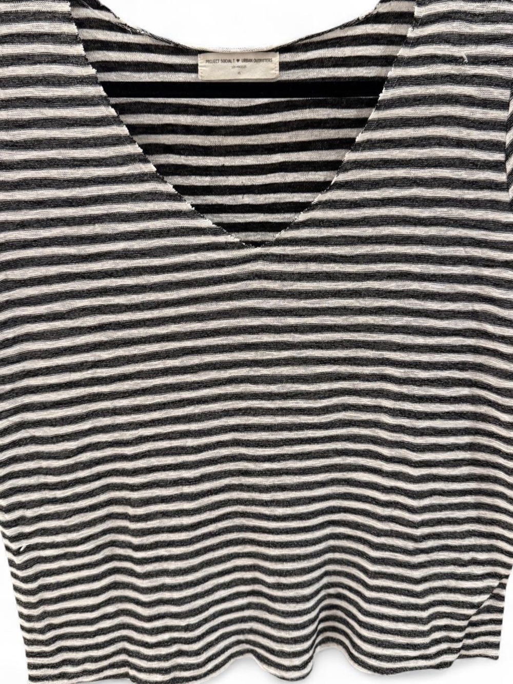 Vintage Project Social T for Urban Outfitters Striped Black & White Knit